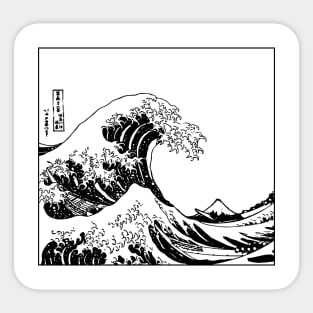 The Great Wave Off Kanagawa Japanese Sticker